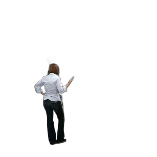 staff, jacket, robot, hair transparent PNG cut-out