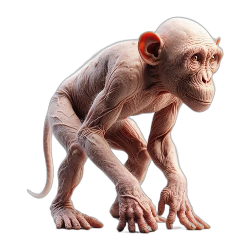 creature, animal, staff, face transparent PNG cut-out