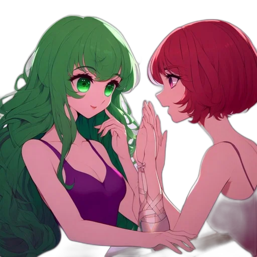 hair, anime, concept art, pixel art transparent PNG cut-out