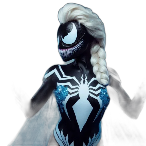 mask, creature, hair, concept art transparent PNG cut-out