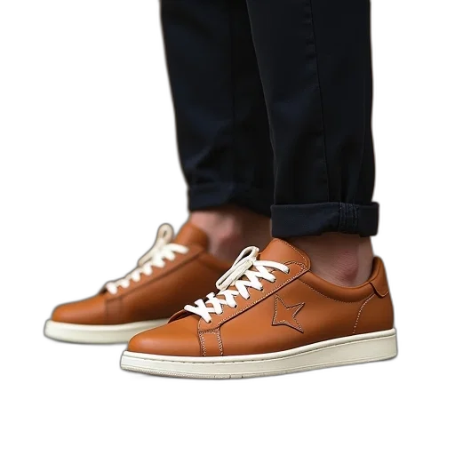 shoes, 3d render, photorealistic, earth tones transparent PNG cut-out