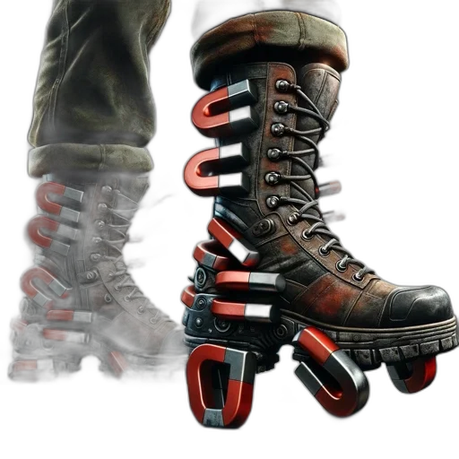 shoes, 3d render, cyberpunk, concept art transparent PNG cut-out
