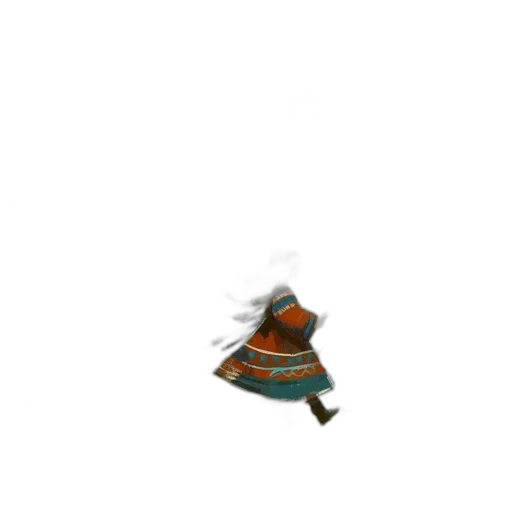 hat, jacket, staff, dress transparent PNG cut-out