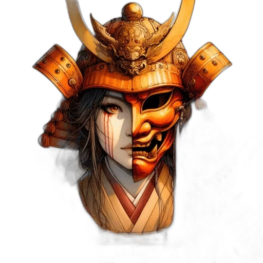 mask, face, crown, staff transparent PNG cut-out