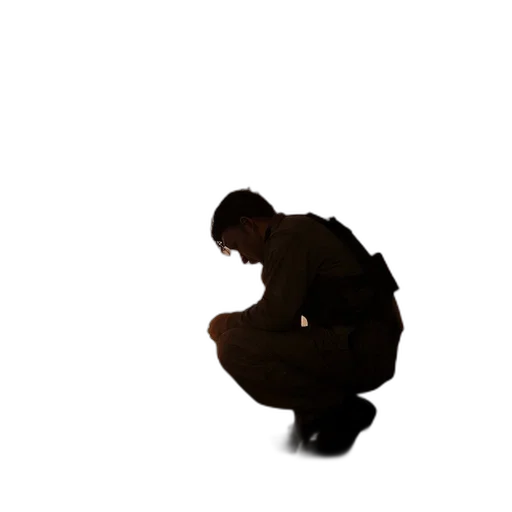 jacket, staff, robot, face transparent PNG cut-out