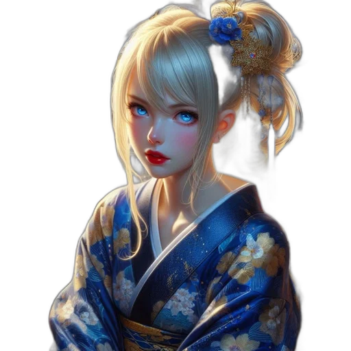 face, dress, staff, fantasy art transparent PNG cut-out