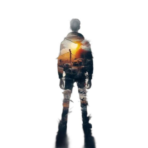 jacket, robot, creature, bottle transparent PNG cut-out