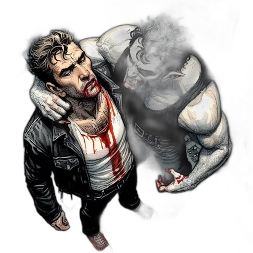 jacket, comic book art, concept art, photorealistic transparent PNG cut-out