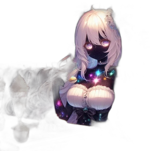 robot, dress, staff, dragon transparent PNG cut-out
