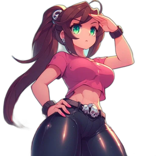 weapon, robot, staff, anime transparent PNG cut-out