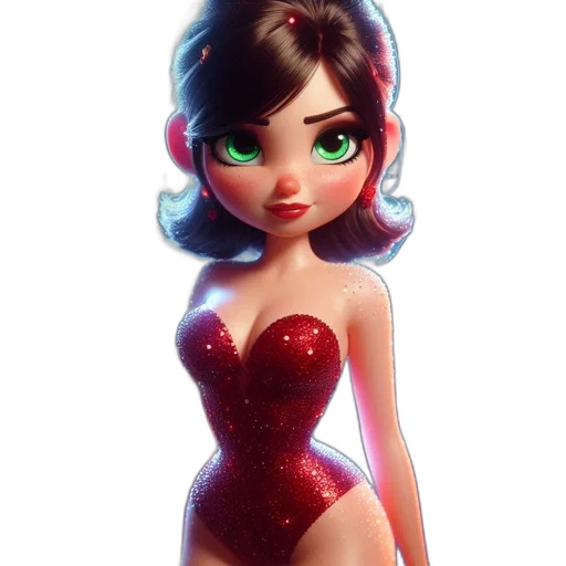 dress, 3d render, concept art, cartoon transparent PNG cut-out