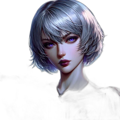 face, robot, hair, mask transparent PNG cut-out