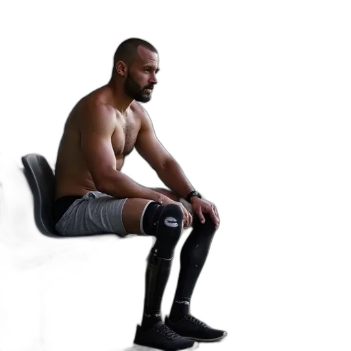 furniture, shoes, shirtless, man transparent PNG cut-out