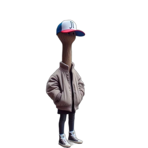 hat, jacket, creature, animal transparent PNG cut-out