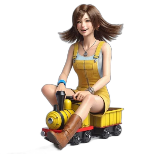 hair, robot, car, dress transparent PNG cut-out