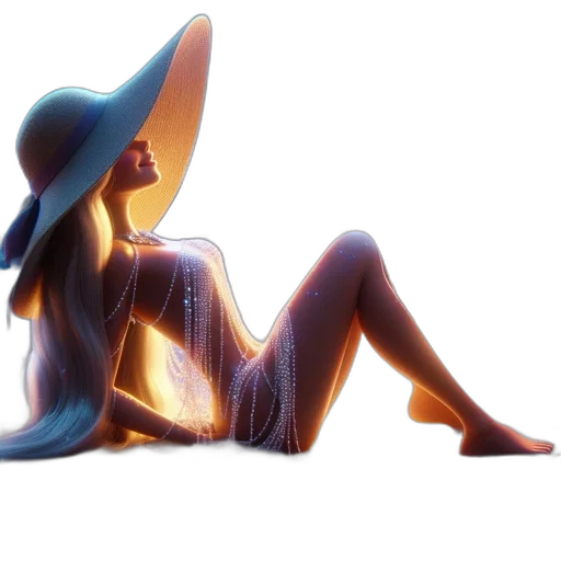hat, dress, creature, jewelry transparent PNG cut-out