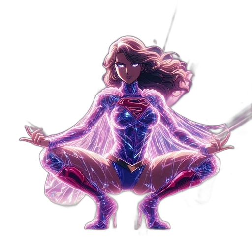 dress, sword, staff, hair transparent PNG cut-out