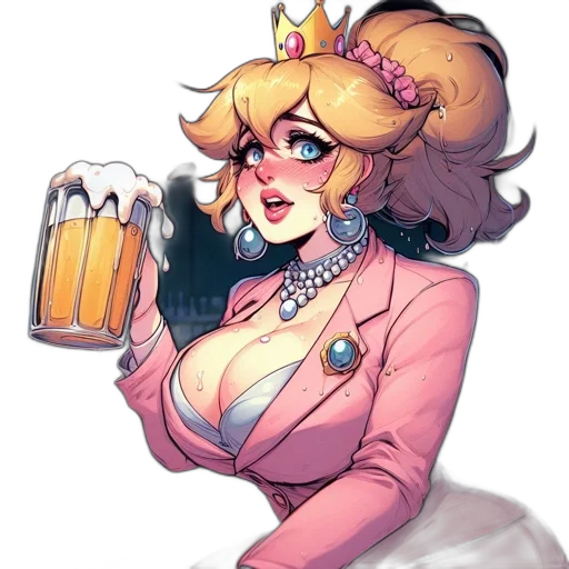 crown, dress, concept art, pixel art transparent PNG cut-out