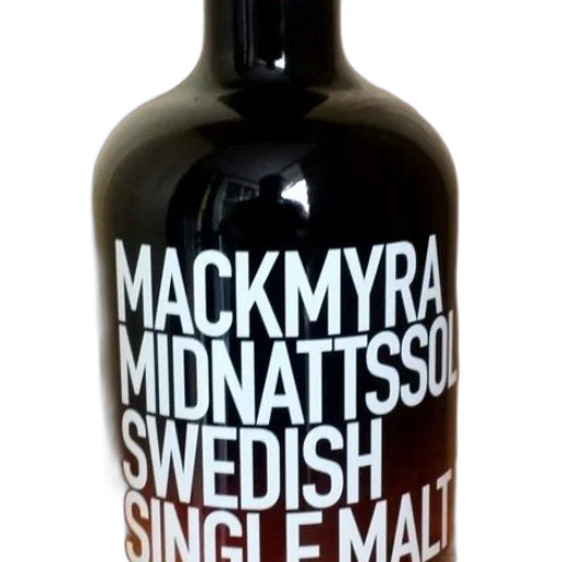 bottle, mackmyra, midnattssol, swedish transparent PNG cut-out