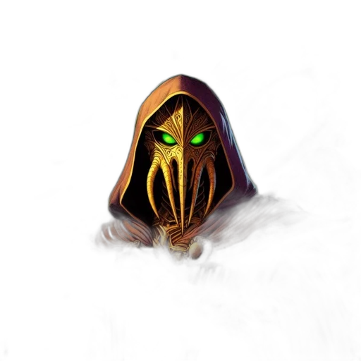 mask, creature, face, staff transparent PNG cut-out