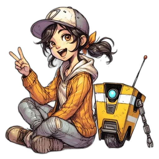 staff, robot, weapon, car transparent PNG cut-out
