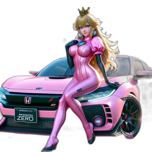car, concept art, vaporwave, fantasy art transparent PNG cut-out