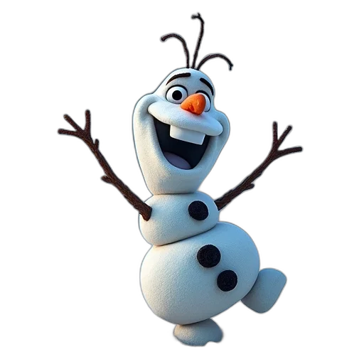 robot, 3d render, snow, frozen transparent PNG cut-out