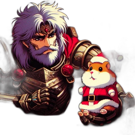 concept art, pixel art, fantasy art, elderly transparent PNG cut-out