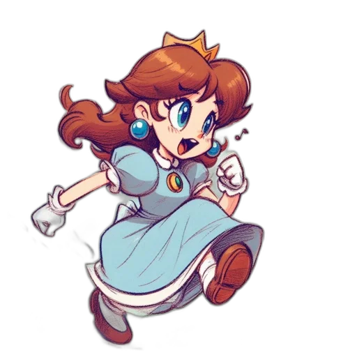 crown, dress, staff, robot transparent PNG cut-out