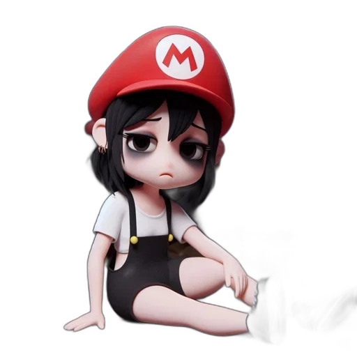 hat, dress, creature, staff transparent PNG cut-out