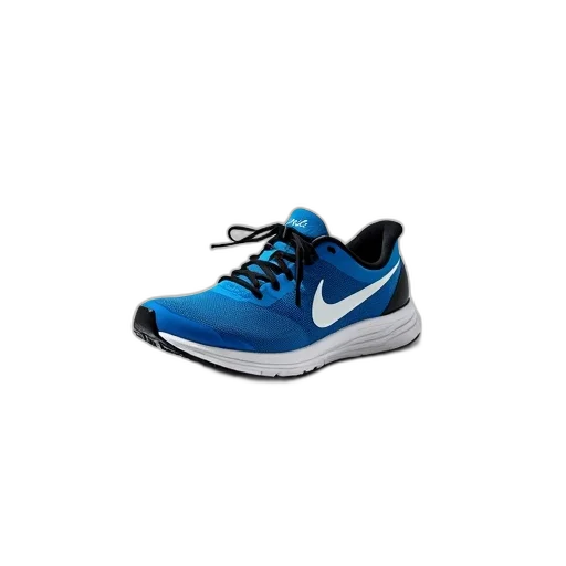shoes, 3d render, blue, single transparent PNG cut-out