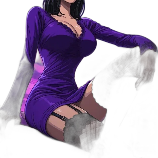 dress, staff, comic book art, concept art transparent PNG cut-out