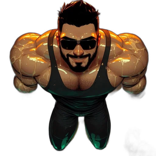 concept art, cartoon, comic book art, 3d render transparent PNG cut-out