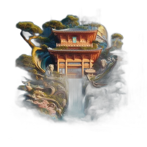building, furniture, concept art, fantasy art transparent PNG cut-out