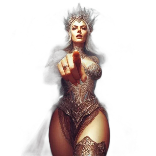 dress, fantasy art, concept art, comic book art transparent PNG cut-out