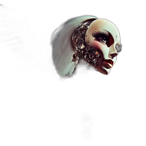mask, face, robot, creature transparent PNG cut-out