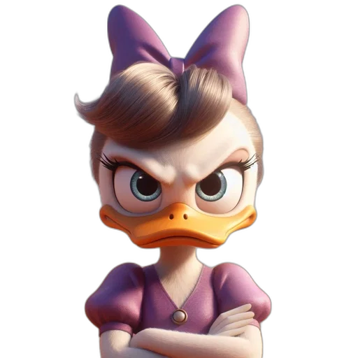 animal, face, 3d render, cartoon transparent PNG cut-out