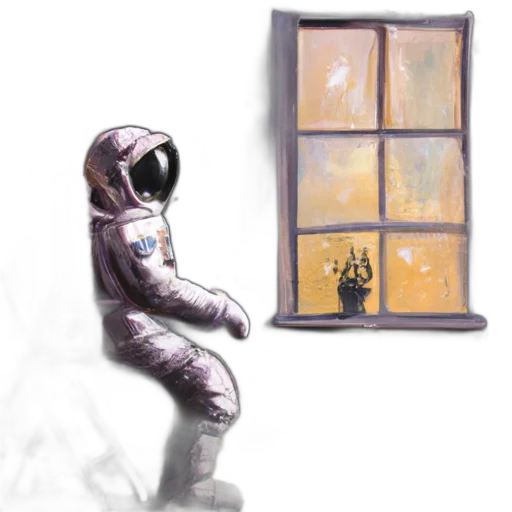robot, concept art, pixel art, photorealistic transparent PNG cut-out
