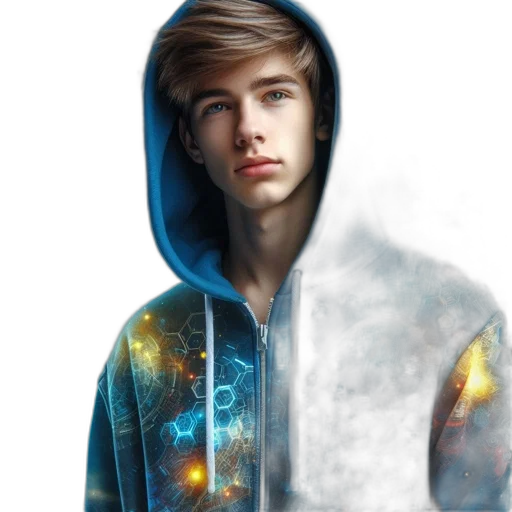 jacket, face, photorealistic, fantasy art transparent PNG cut-out