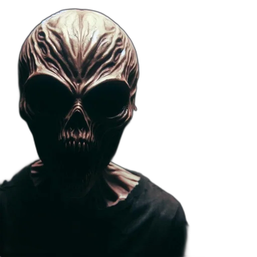 mask, creature, face, concept art transparent PNG cut-out