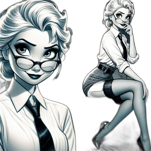 comic book art, concept art, cartoon, fantasy art transparent PNG cut-out