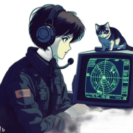 jacket, robot, cyberpunk, anime transparent PNG cut-out