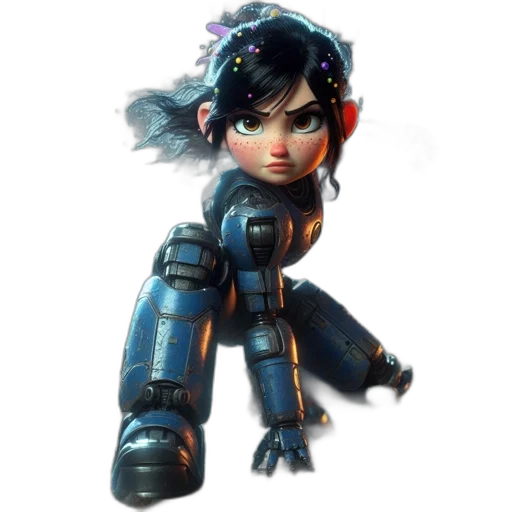robot, weapon, concept art, fantasy art transparent PNG cut-out