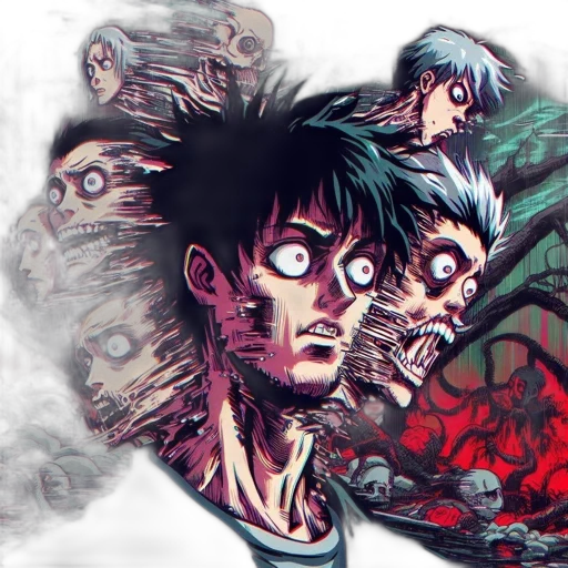 creature, face, comic book art, concept art transparent PNG cut-out