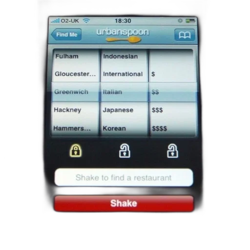 screenshot, urbanspoon, app, iphone transparent PNG cut-out
