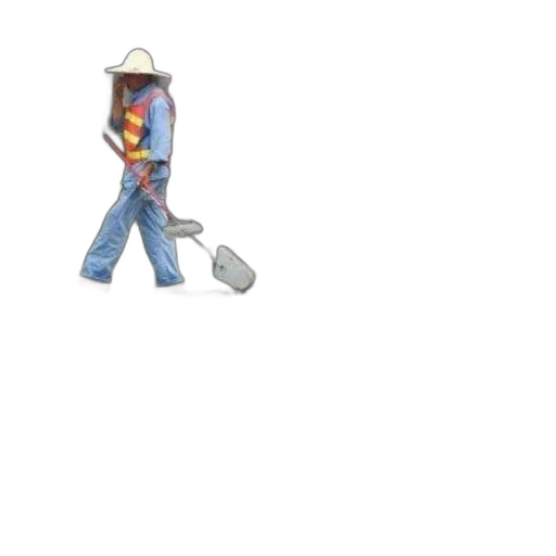 hat, staff, robot, shoes transparent PNG cut-out