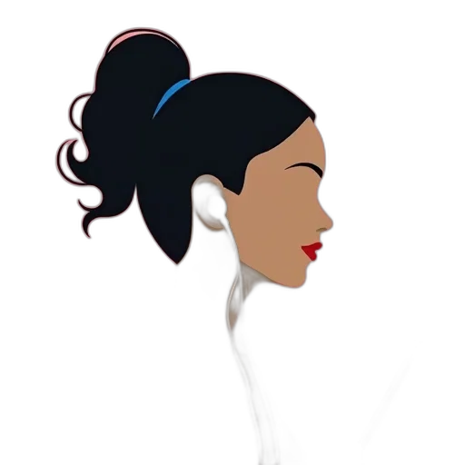 jewelry, hair, face, staff transparent PNG cut-out