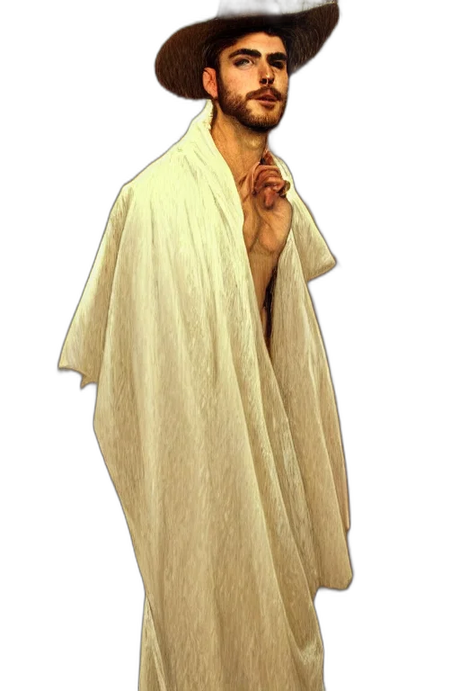 jacket, dress, staff, face transparent PNG cut-out