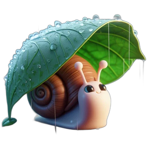 umbrella, animal, creature, photorealistic transparent PNG cut-out