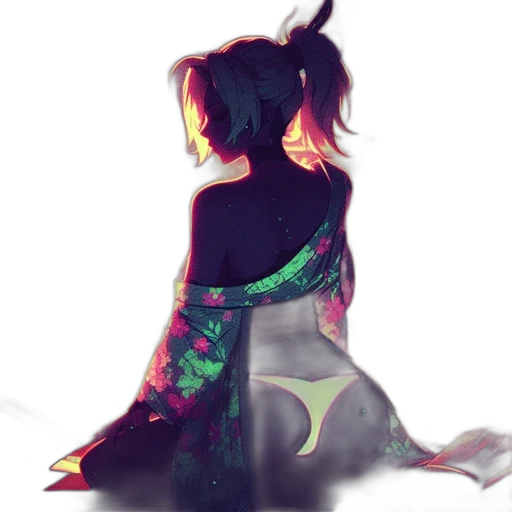dress, jacket, mask, dragon transparent PNG cut-out